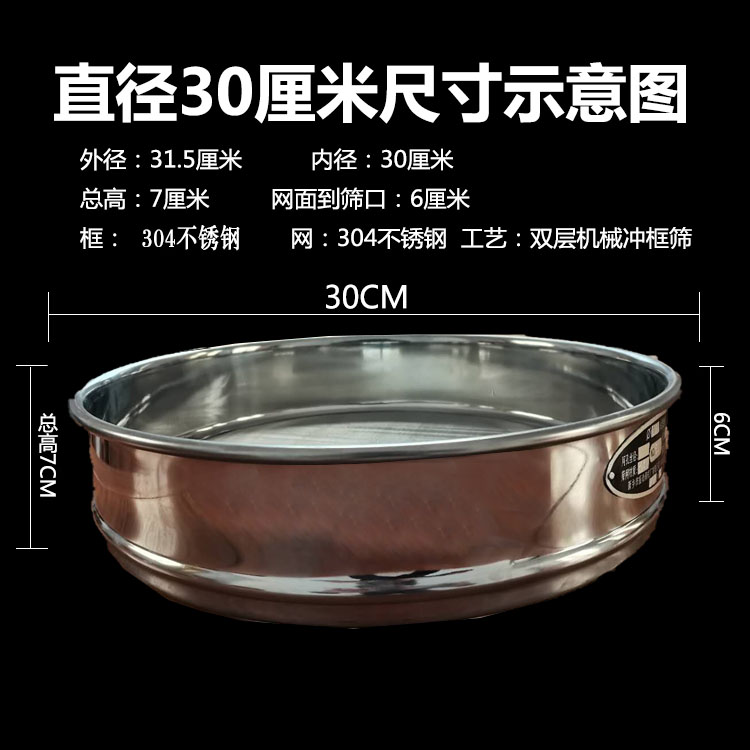 300mm標(biāo)準(zhǔn)檢驗篩格示意圖